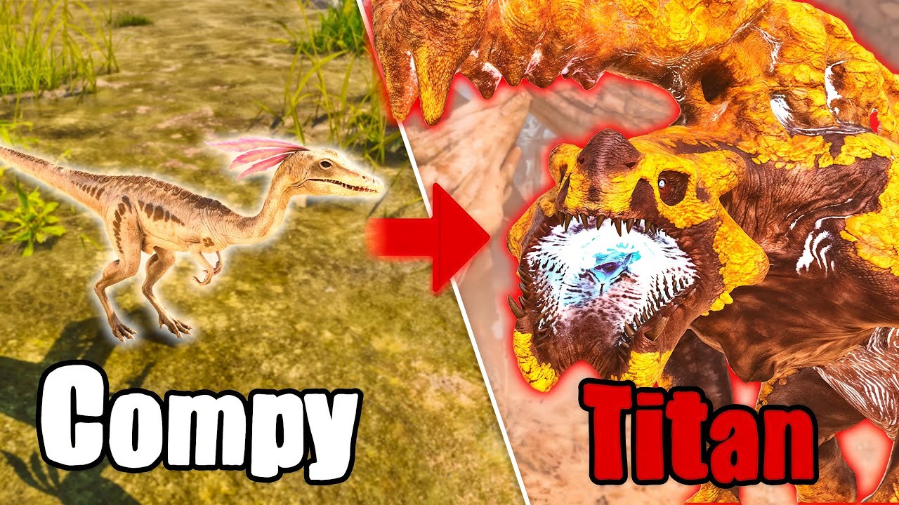 SOBREVIVÍ como un COMPY y EVOLUCIONÉ en ARK - YouTube