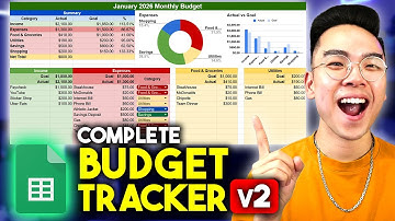 How to Make a COMPLETE Budget Tracker in Google Sheets (v2 TUTORIAL!)