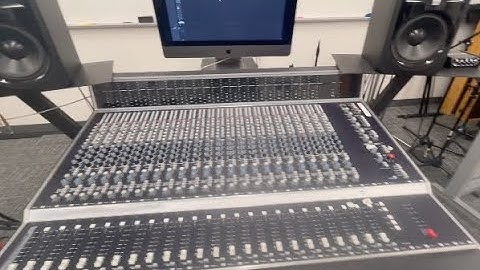 Neotek Elan II mixing console with Pro Tools