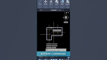 Extrim Command in AutoCAD #autocad #architecture #tutorial