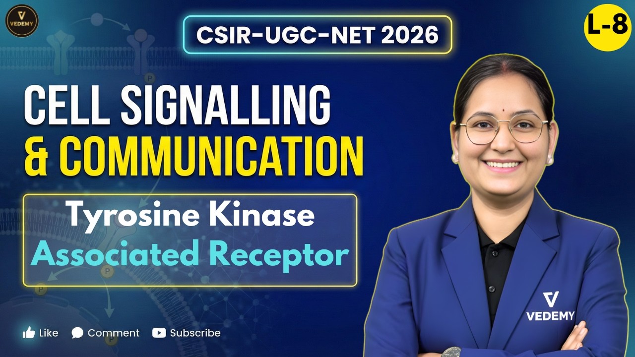 CSIR-UGC-NET 2026 | Cell Signalling & Communication | L8 Tyrosine Kinase Associated Receptor |