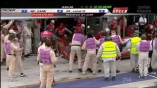 2010 Le Mans 24 Hours  Andre Lotterer in Audi Crashes Hard LIVE