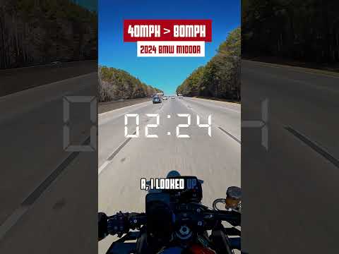 40-80 mph on the BMW M 1000 R. Insane pull, front wheel almost lifts, pure adrenaline 🔥
