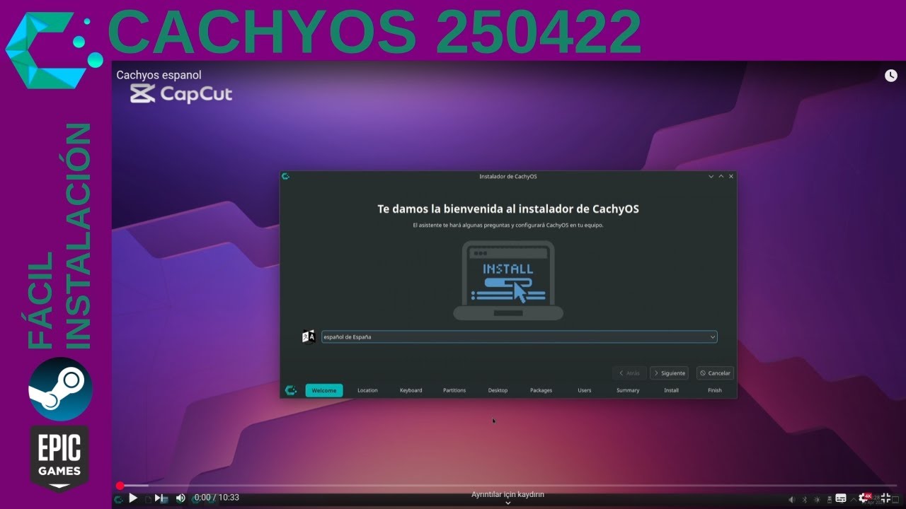 Cómo instalar CACHYOS LINUX | Instalación sencilla - YouTube