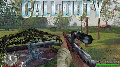 Call of Duty (2003) Multiplayer Sniper Gameplay - Brecourt (32-14)