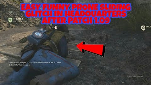 COD WORLD WAR 2 GLITCHES - HOW TO GO PRONE IN HEADQUARTERS GLITCH AFTER PATCH 1.09