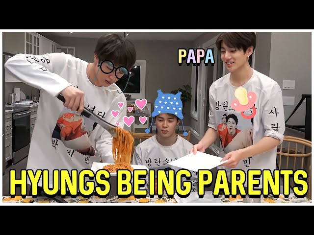 BTS Hyung Line Being The Best Parents Of Maknae Line class=