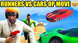 RUNNERS VS CARS | I MADE AN OP MOVE 🤩 (GTA 5 FUNNY MOMENTS) - Black Fox Tamil Gaming