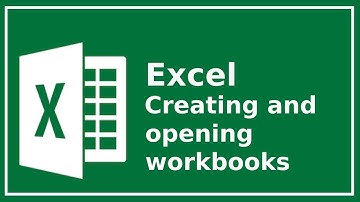 Excel Creating and Opening Workbooks