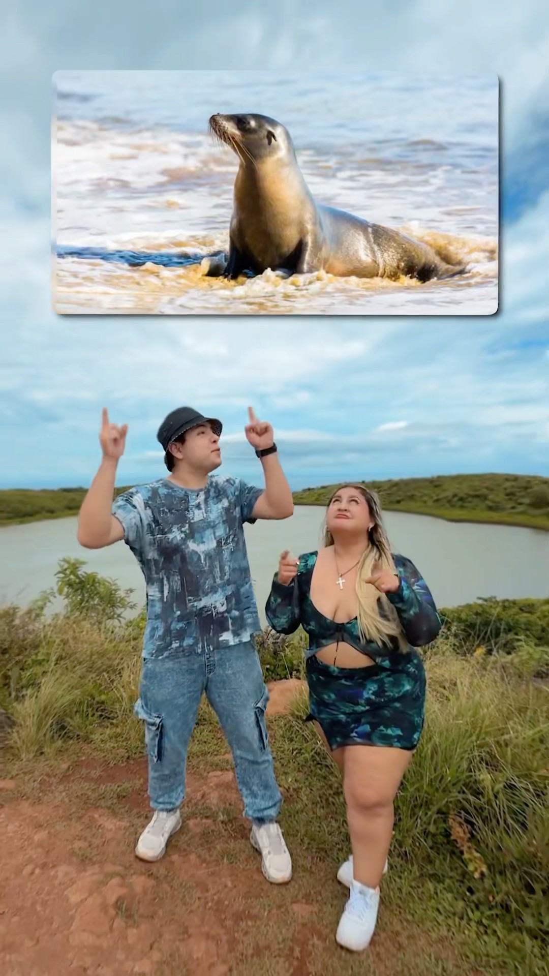 UN LOBO MARINO ME PERSIGUIÓ #shorts @carolatv_ @MeliRico