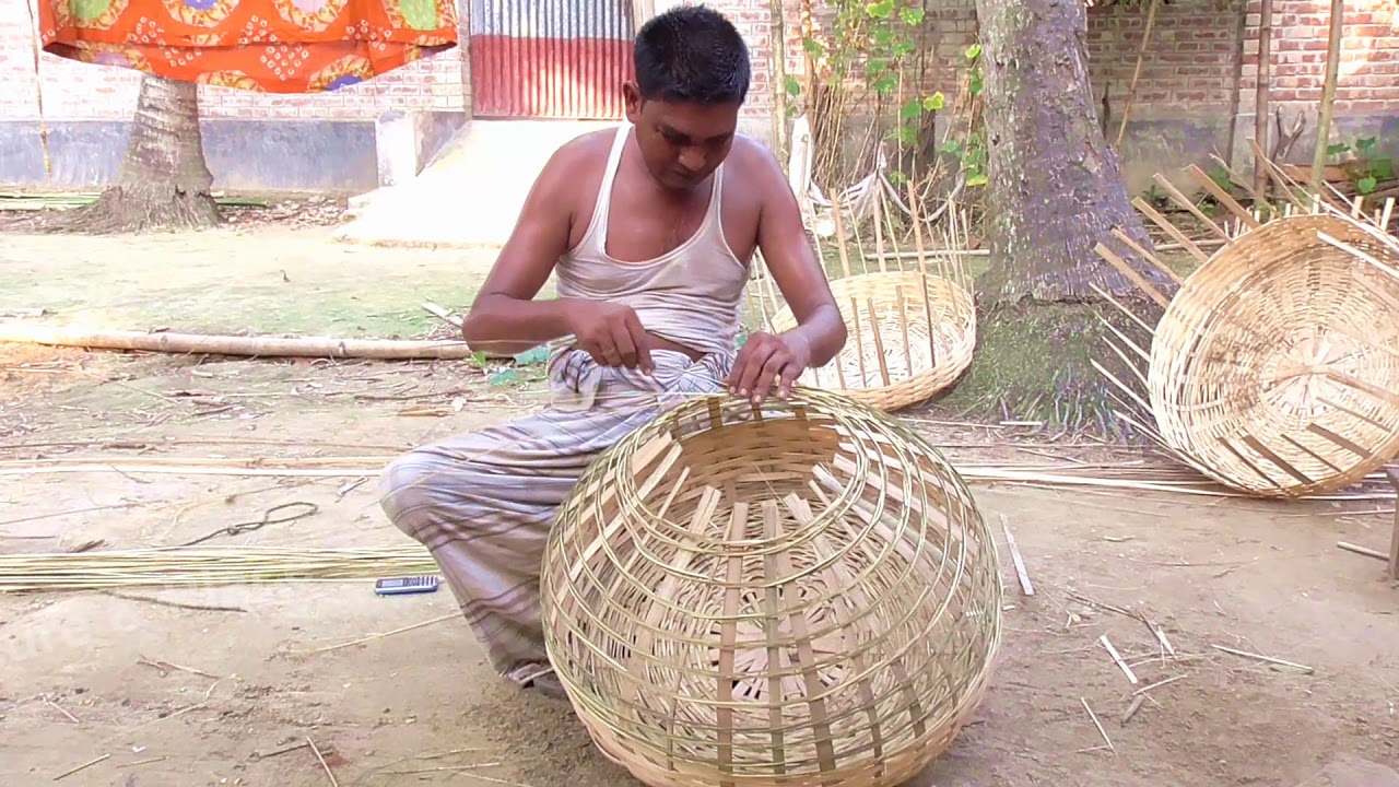 Traditional Primitive Way To Making Bamboo Products । bamboo making ideas । village life style