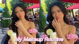 MY GLOWY MAKEUP ROUTINE + fav tips & tricks