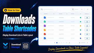 How to use WPDM All Packages shortcodes for Wordpress Download Manager | #WPDM | #AllDownloadsTable