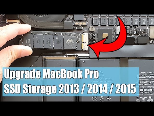 Pidgin pumpe Kostbar How to Upgrade the SSD Storage on a MacBook Pro Retina 2013/2014/2015 |  Replacement Guide - YouTube