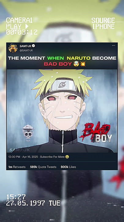 NARUTO'S DARK SIDE 🤯💥...