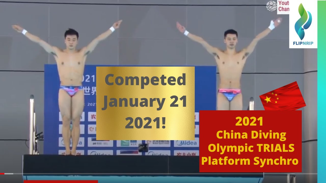 2021 China Olympic Diving Trials Mens Platform Synchro Diving Youtube