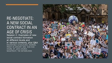 "RE-NEGOTIATE: A New Social Contract in an age of crises" Session 2.