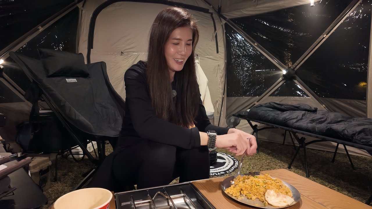 臨時衝露營…沒想到我的主角是辛拉麵炒飯