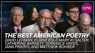 The Best American Poetry: David Lehman and guests