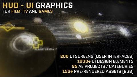 HUD - UI Graphics for FILM, TV and GAMES | After Effects Template | Elements