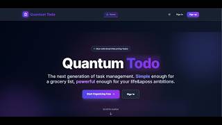 Quantum Todo Full Stack Website | Hackathon 02 - Phase 02