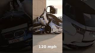 BMW 320DX vs Range Rover Sport SVR Crash test - BeamNG.Drive #shorts screenshot 5