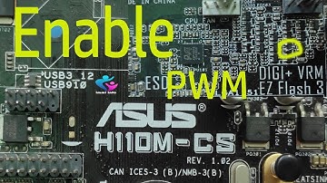 ASUS H110M CS PWM ENABLE TRICK | ASUS H110M CS NO DISPLAY FIX