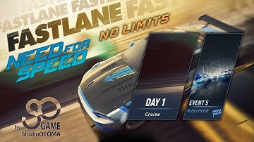 D1E5 Need for Speed™ No Limits FASTLANE Day1 Event5 Rush Hour Blackridge Strip Run Night