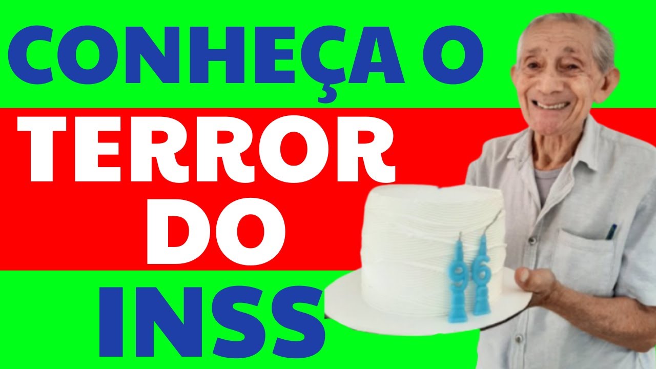 Terror do INSS: Idoso comemora 96 anos com bolo inusitado