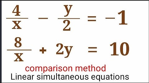 all math solution of chapter linear simultaneous equations with comparison method.