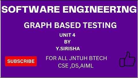GRAPH BASED TESTING IN SOFTWARE ENGINEERING