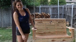 See my step by step tutorial here: https://www.wilkerdos.com/2015/05/diy-cedar-porch-swing/ Follow and support me here: 