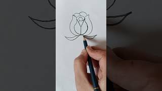 Simple drawing flower with Y