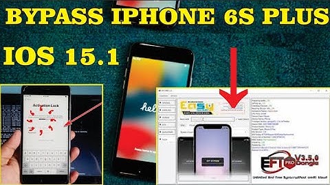 iphone 6s plus Bypass on EFT Pro Dongle Bypass Cheaking