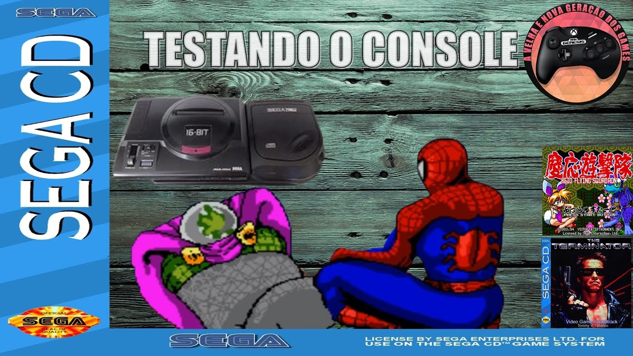 SEGA CD THE AMAZING SPIDER MAN THE TERMINATOR KEIO FLYNG #VARIADOS