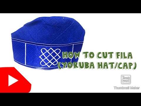 How to cut FILA (#yoruba cap/ #african hat) STEP BY STEP PROCEDURES