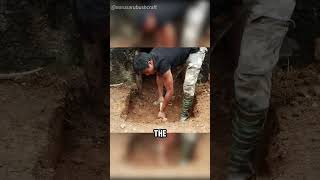 Abandoned War Bunker Turned Into Shelter #shorts #bushcraft #survival