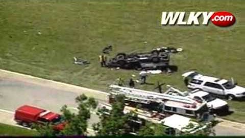 Raw Video: Rollover Crash