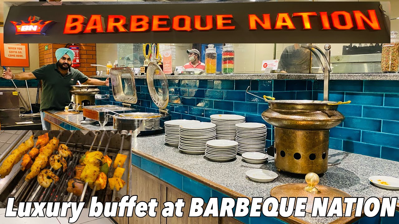 Best luxurious buffet at BARBEQUE NATION Unlimited food Jalandhar