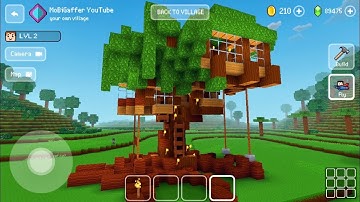 Block Craft 3D: Building Simulator Games For Free Gameplay#1972 (iOS & Android)| Tree 🌳 House 🏡