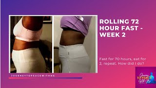 Week 2 Rolling 72 hour snake juice fast, alternate day fasting