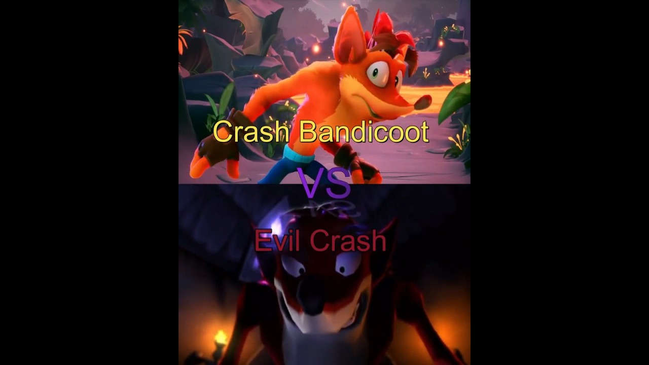 Crash bandicoot vs Evil Crash 