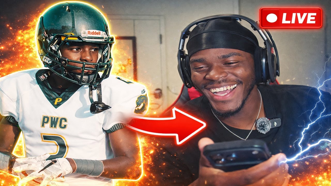 Reacting to My FIRST Football Video FULL STREAM!!! - YouTube