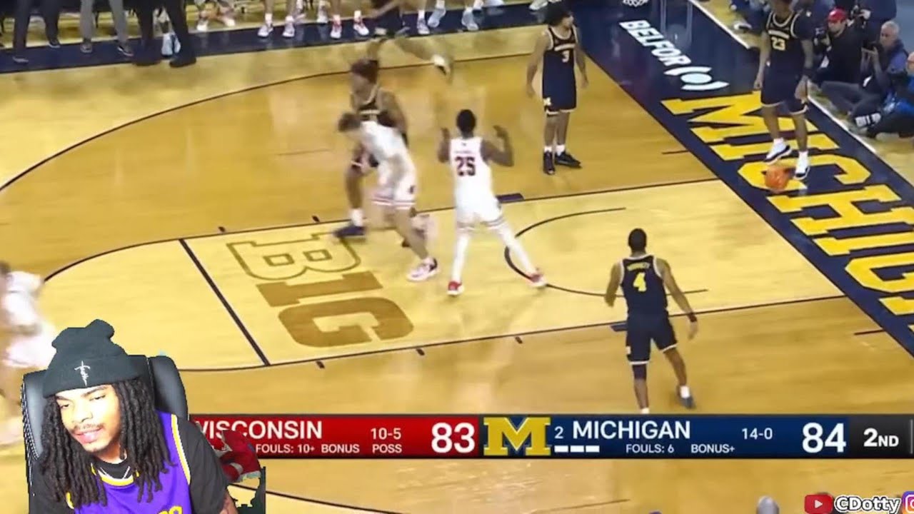 UPSET OF THE YEAR!!! Wisconsin vs #2 Michigan College Basketball (reaction)