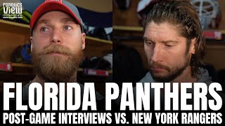 Sergei Bobrovsky & Sam Bennett React to Florida Panthers Series Win vs. NY Rangers, 2nd Cup Berth