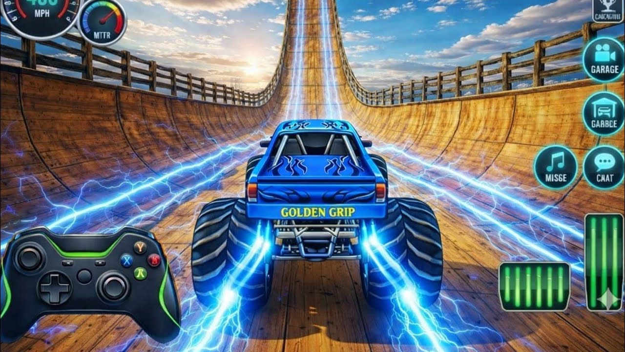 Monster Truck Mega Ramp Crash 💥 | Extreme Stunts Gameplay
