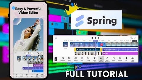 Spring App Video Editing | Spring App Me Video Edit Kaise Kare | Spring video Editor Tutorial