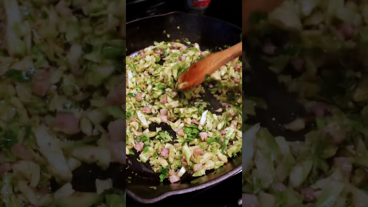 Trader Joe's Fall Recipe [Brussels Sprouts & Bacon Ravioli] YouTube