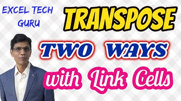 TRANSPOSE with Data Linked