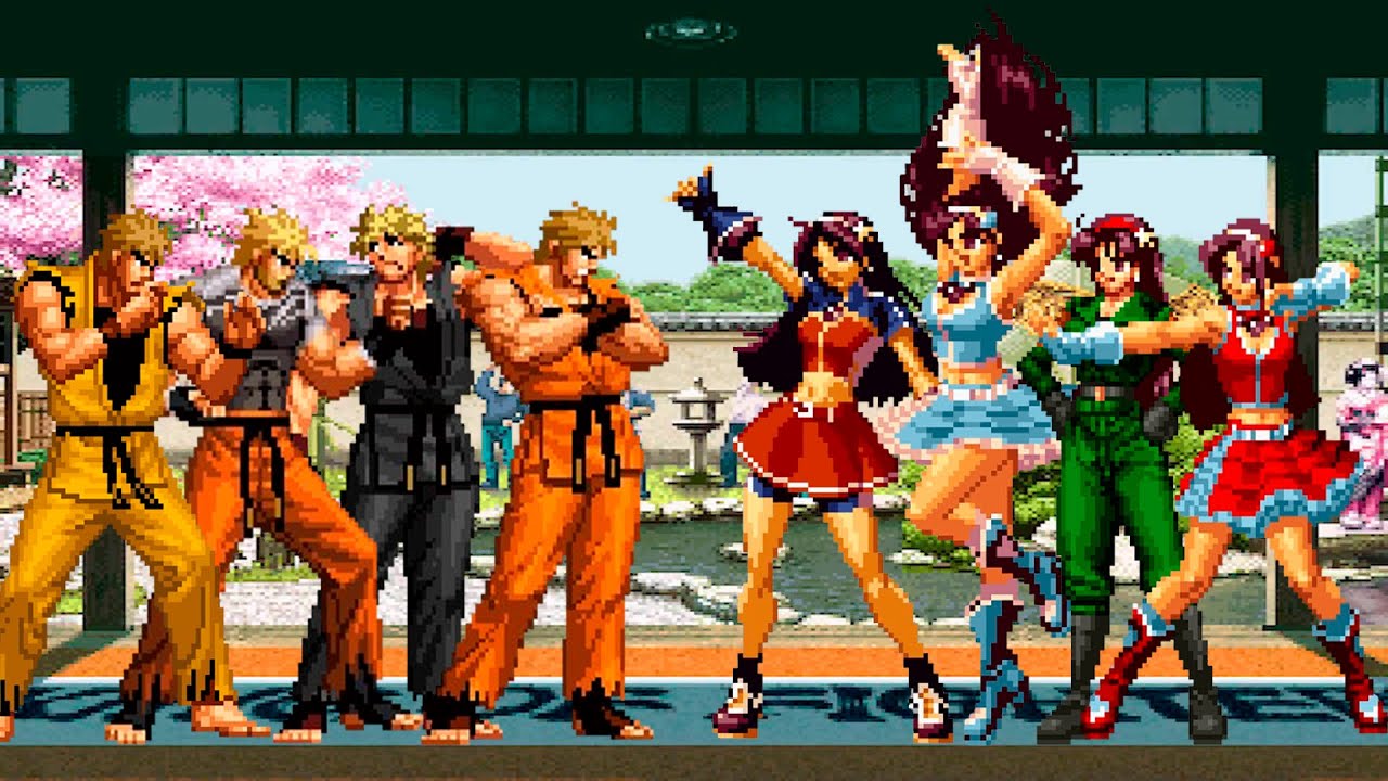[KOF Mugen] Ryo Sakazaki Team vs Athena Asamiya Team